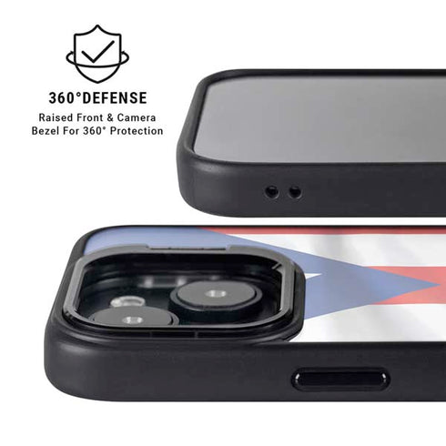 Puerto Rico Flag iPhone 14 Kickstand Case